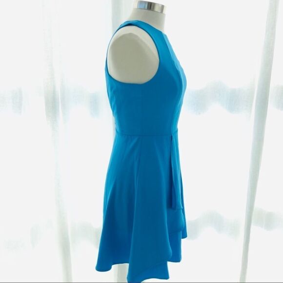 Adelyn Rae Fit & Flare Draped Party Dress NWT Nordstrom in Turquoise Blue - Picture 6 of 12
